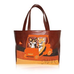 Дизайнерская сумка от MAPO, тема: Корги